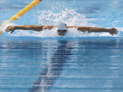 michael phelps arm floats